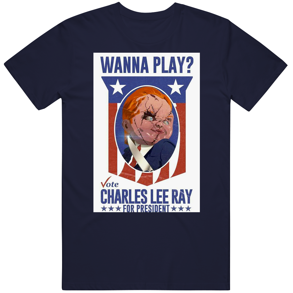 Wanna Play Chucky For President Presidential Election Parody Horror Movie Fan Halloween retro T Shirt