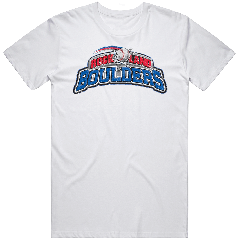 Rockland Boulders Canadian American Retro Pro Baseball retro T Shirt Rockland Boulders Canadian American Retro Pro Baseball retro T Shirt