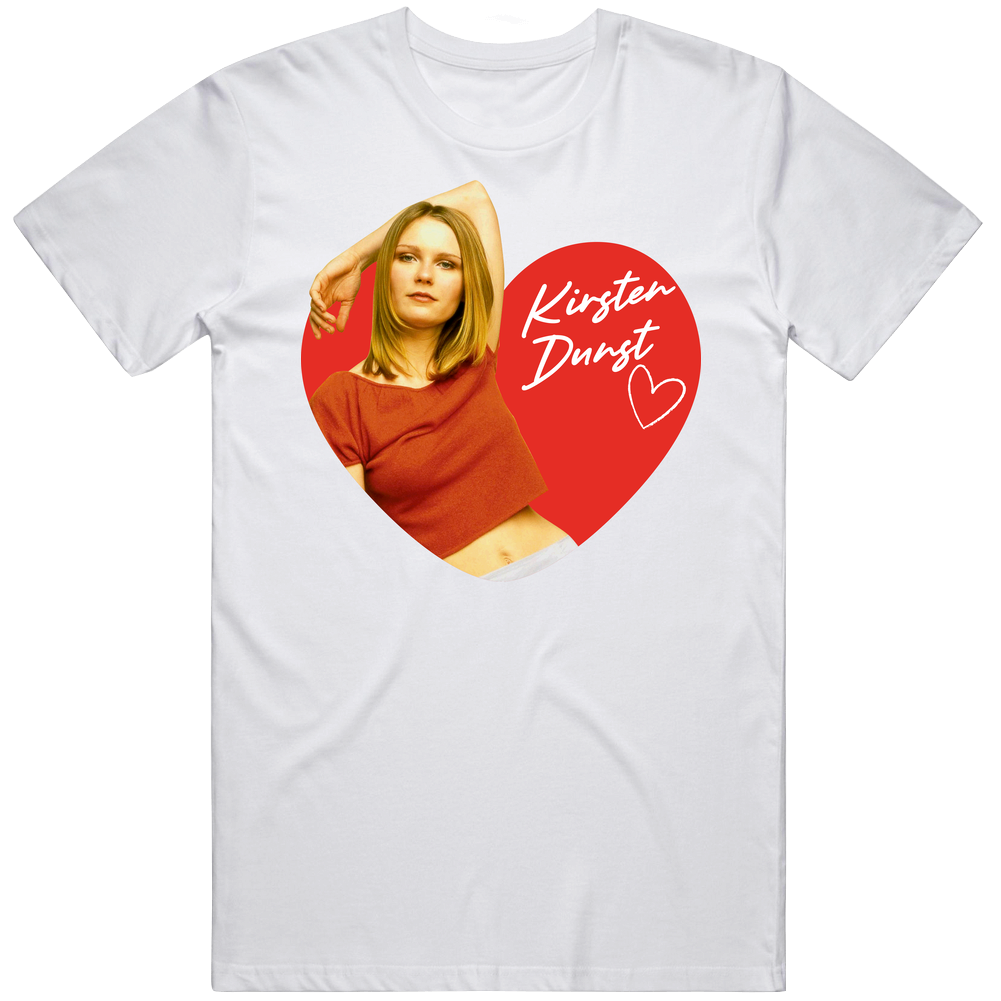 Kirsten Dunst 90s Movie Tv Stars Heartthrob Fan retro T Shirt Kirsten Dunst 90s Movie Tv Stars Heartthrob Fan retro T Shirt