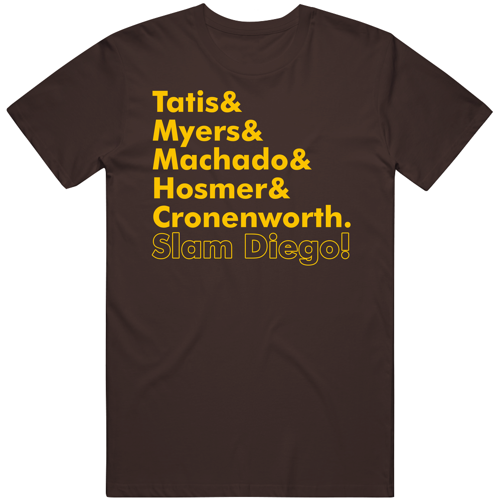 Tatis Myers Machado Hosmer Cronenworth Slam Diego Baseball retro T Shirt Tatis Myers Machado Hosmer Cronenworth Slam Diego Baseball retro T Shirt