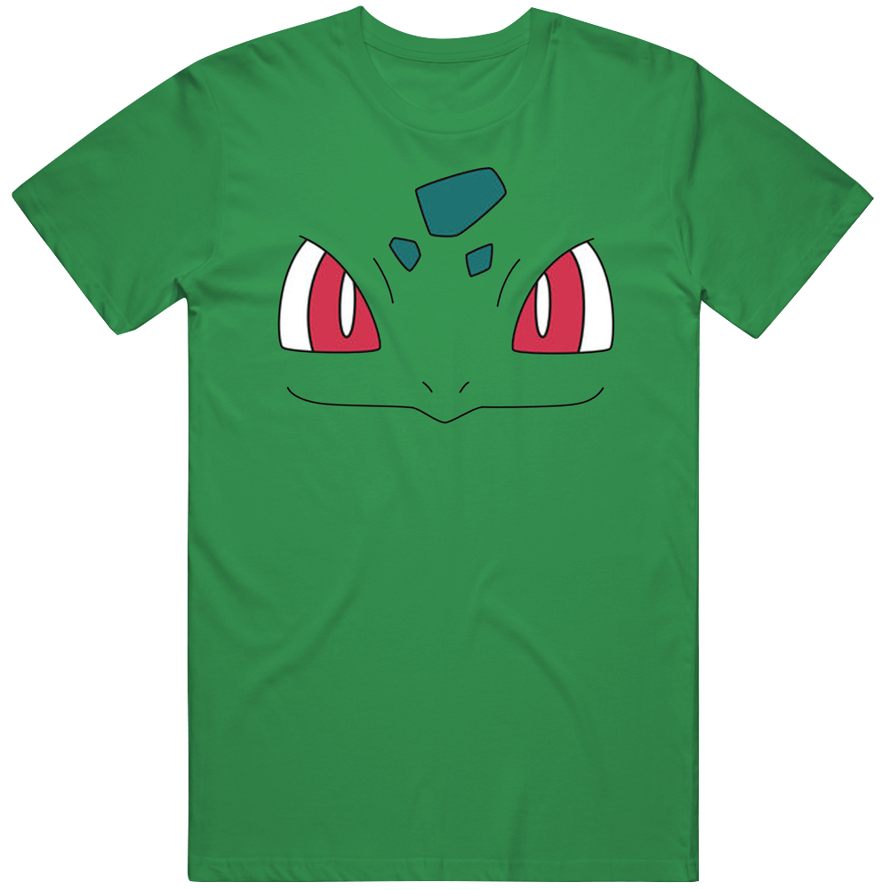 Bulbasaur Face Pokemon Fan retro T Shirt
