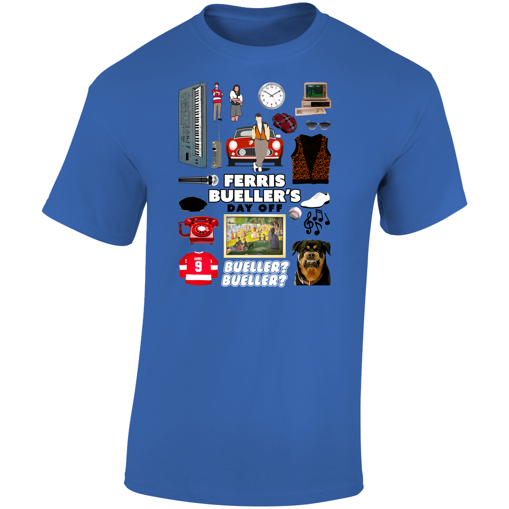 Ferris Buellers Day Off Mashup Movie retro T Shirt Ferris Buellers Day Off Mashup Movie retro T Shirt