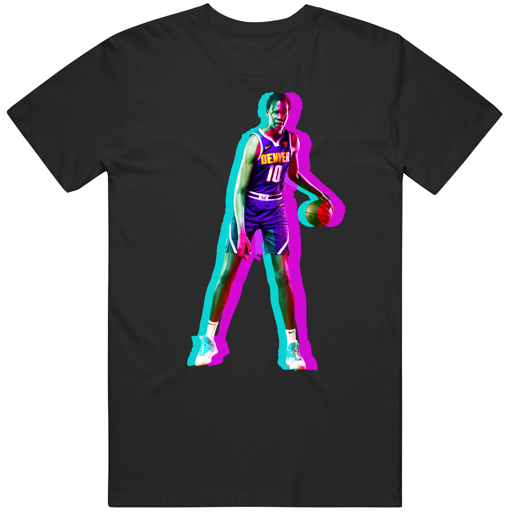Bol Bol Denver Basketball 3d retro T Shirt Bol Bol Denver Basketball 3d retro T Shirt
