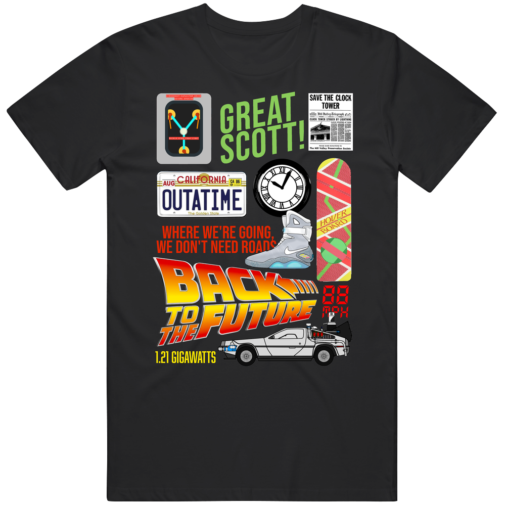 Back To The Future Retro Movie Mashup Fan retro T Shirt Back To The Future Retro Movie Mashup Fan retro T Shirt