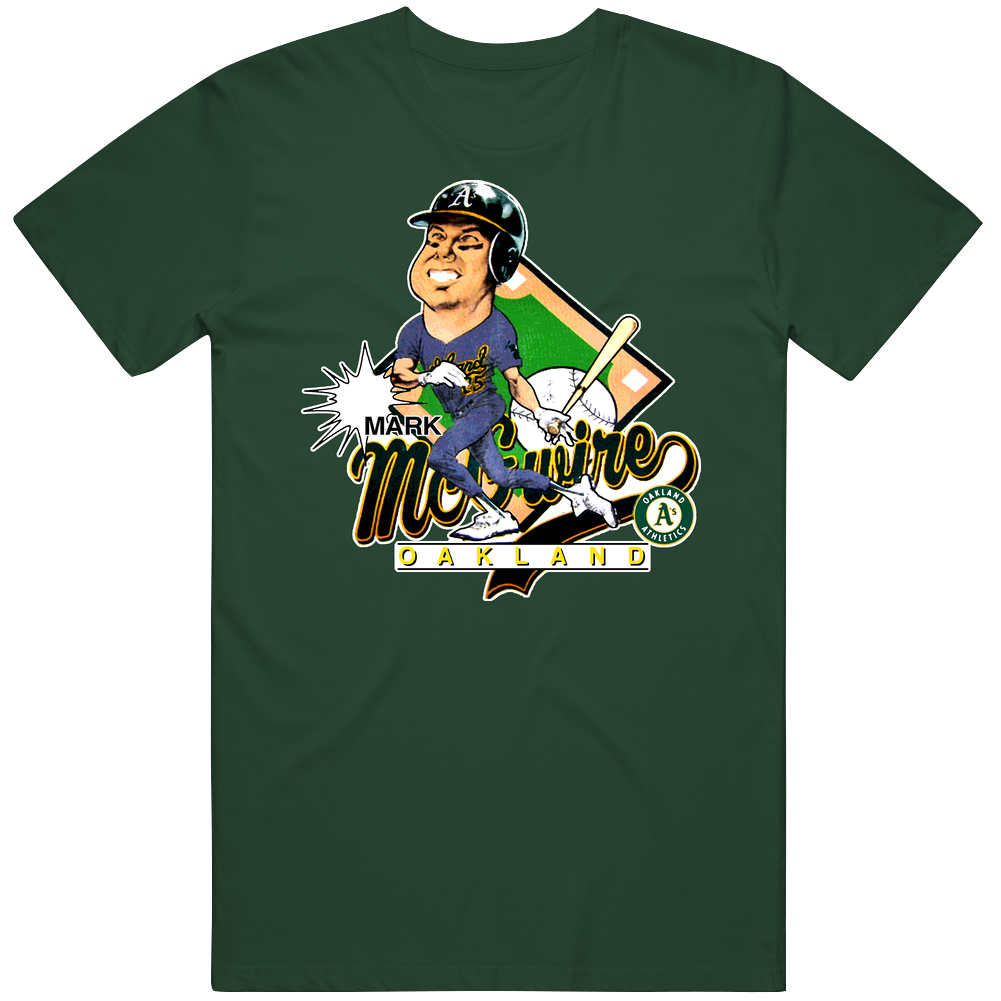 Mark Mcgwire Retro Baseball Caricature retro T Shirt Mark Mcgwire Retro Baseball Caricature retro T Shirt
