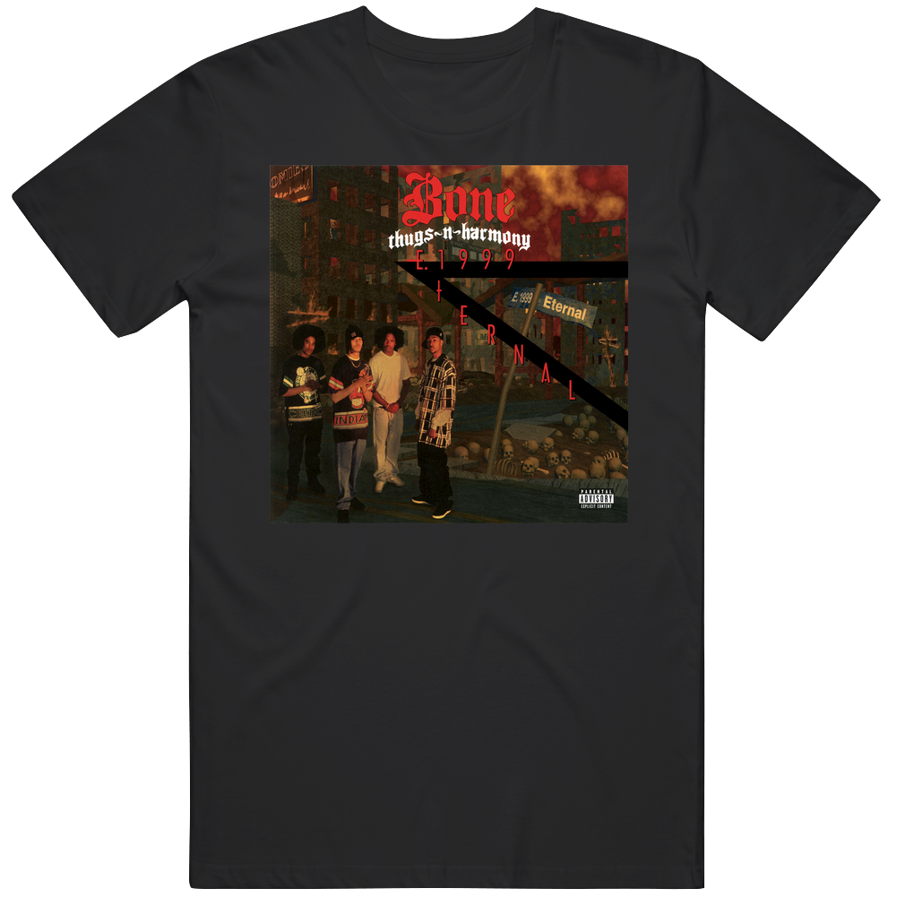 Bone Thugs N Harmony E 1999 Eternal 90's Hip Hop Album Cool Retro retro T Shirt Bone Thugs N Harmony E 1999 Eternal 90's Hip Hop Album Cool Retro retro T Shirt