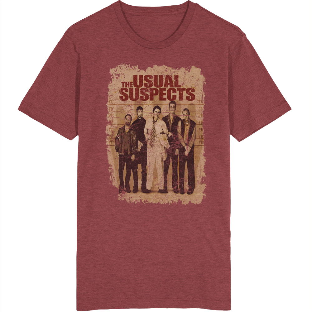 The Usual Suspects 90s Movie Poster Vintage Grunge retro T Shirt The Usual Suspects 90s Movie Poster Vintage Grunge retro T Shirt