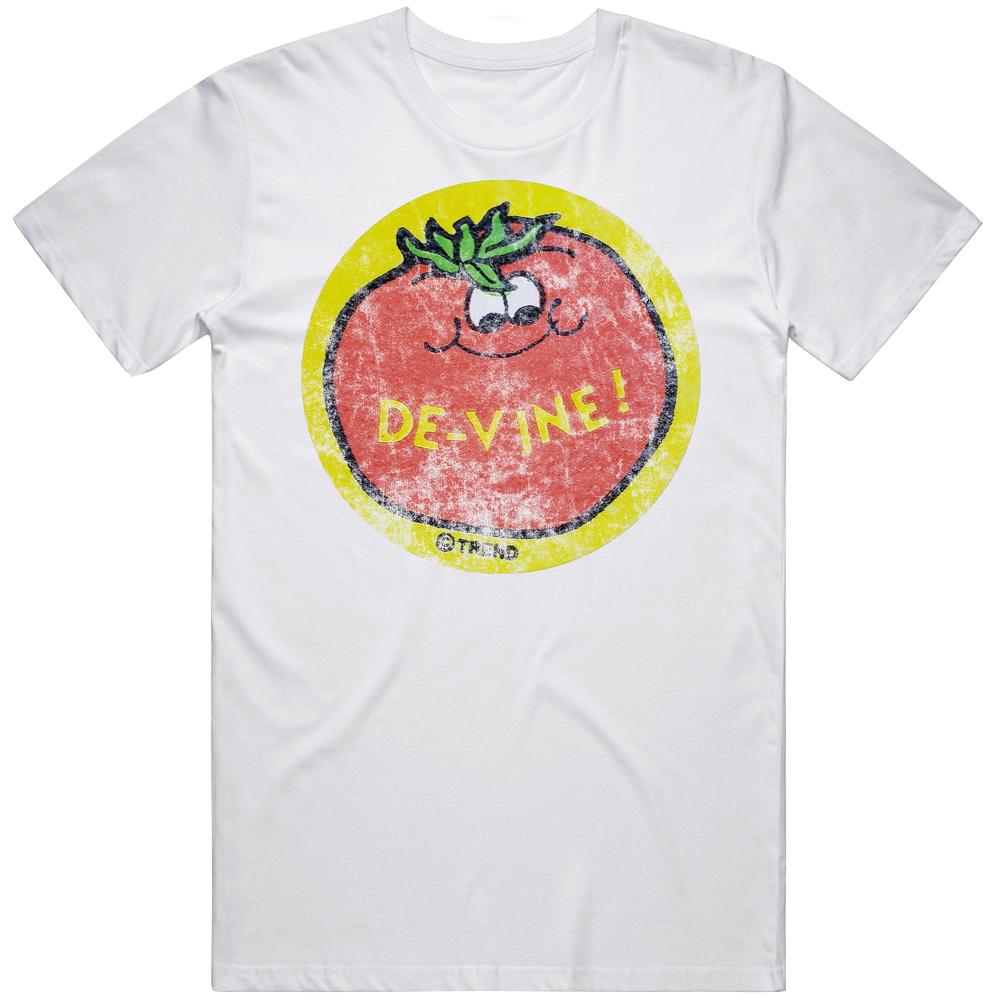 Tomato De Vine Scratch N Sniff Sticker Retro Vintage Worn Look retro T Shirt