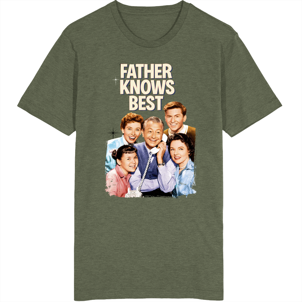Father Knows Best 60s Tv Series Show Worn Look Vintage Unisex retro T Shirt Father Knows Best 60s Tv Series Show Worn Look Vintage Unisex retro T Shirt