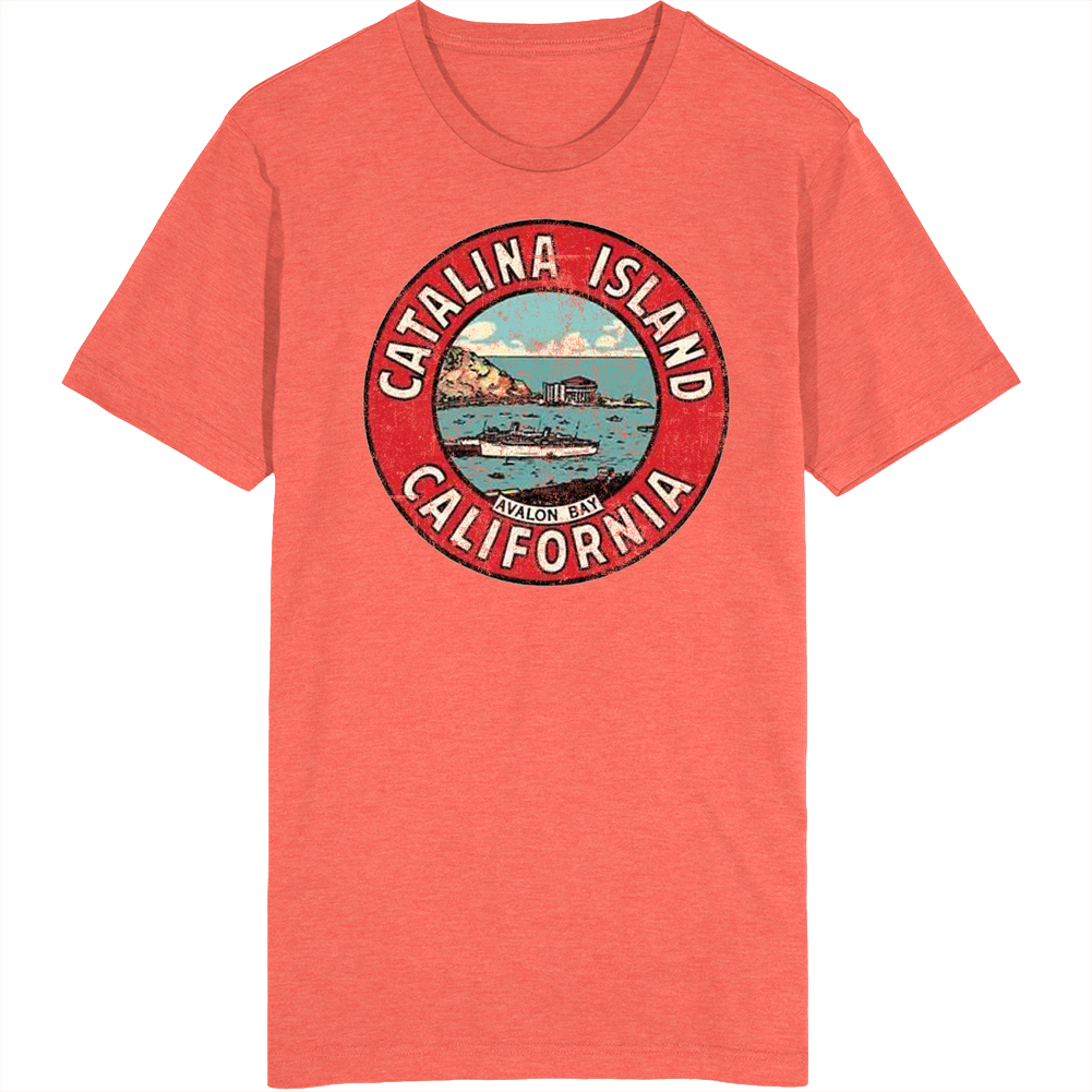 Catalina Island Retro California Poster Vintage Unisex retro T Shirt