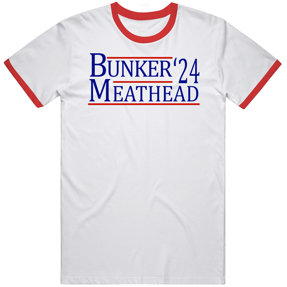 Archie Bunker Meathead For President '24 All In The Family retro T Shirt Archie Bunker Meathead For President '24 All In The Family retro T Shirt