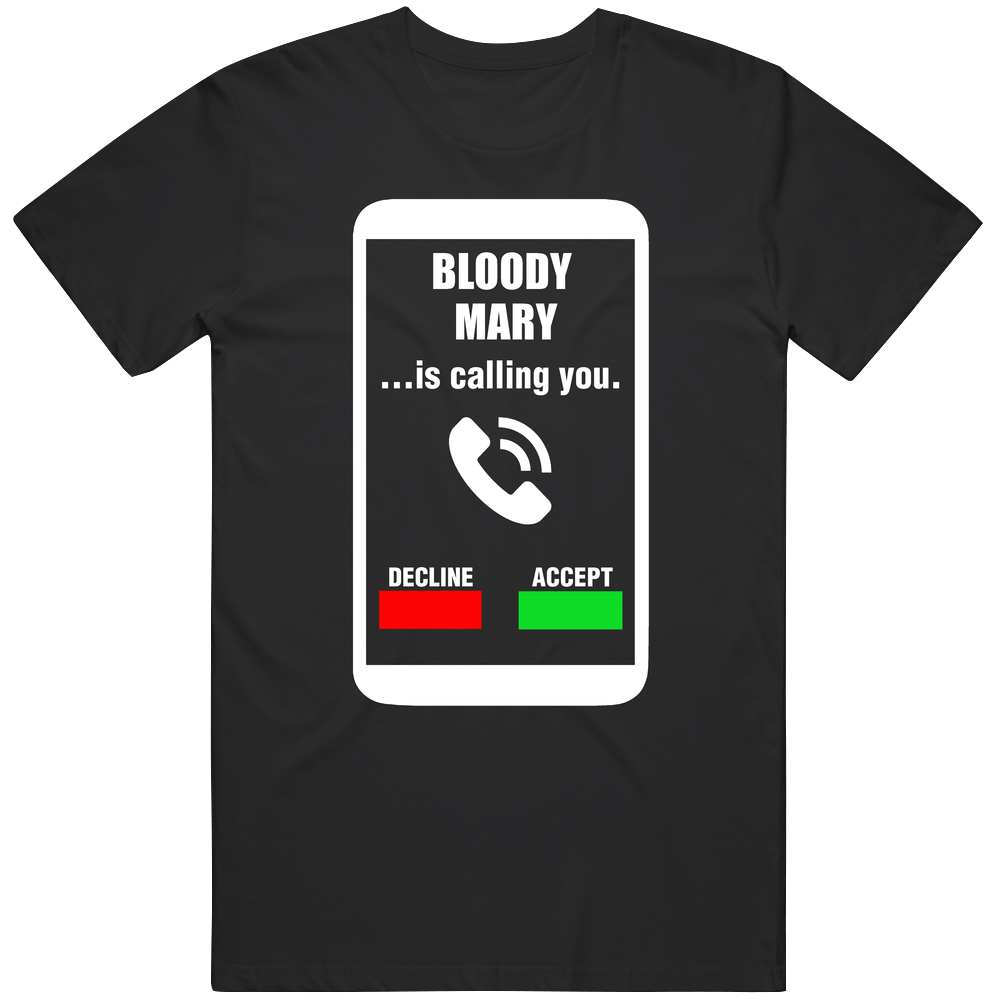 Bloody Mary Cocktail Is Calling You Favorite Cocktail Funny Cell Phone retro T Shirt Bloody Mary Cocktail Is Calling You Favorite Cocktail Funny Cell Phone retro T Shirt