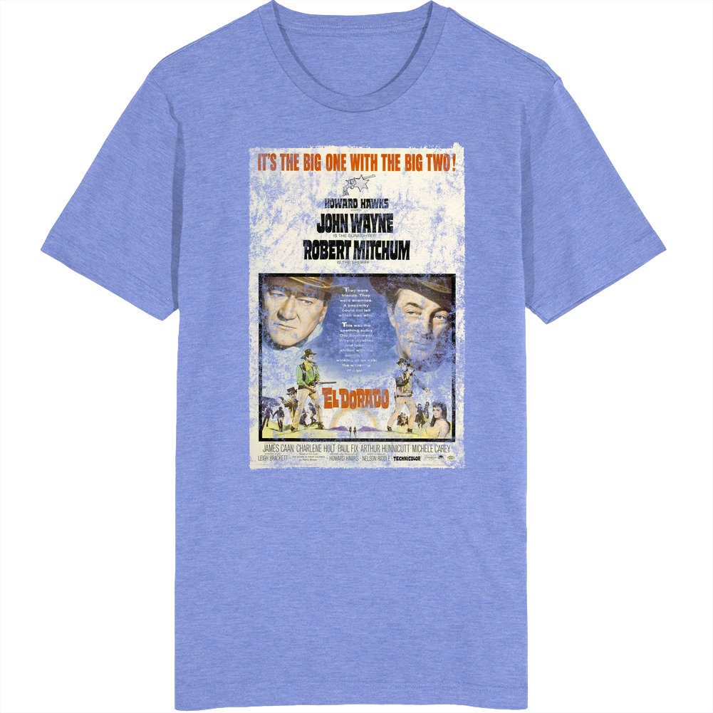 El Dorado 60s Western Movie Worn Look Vintage Unisex retro T Shirt
