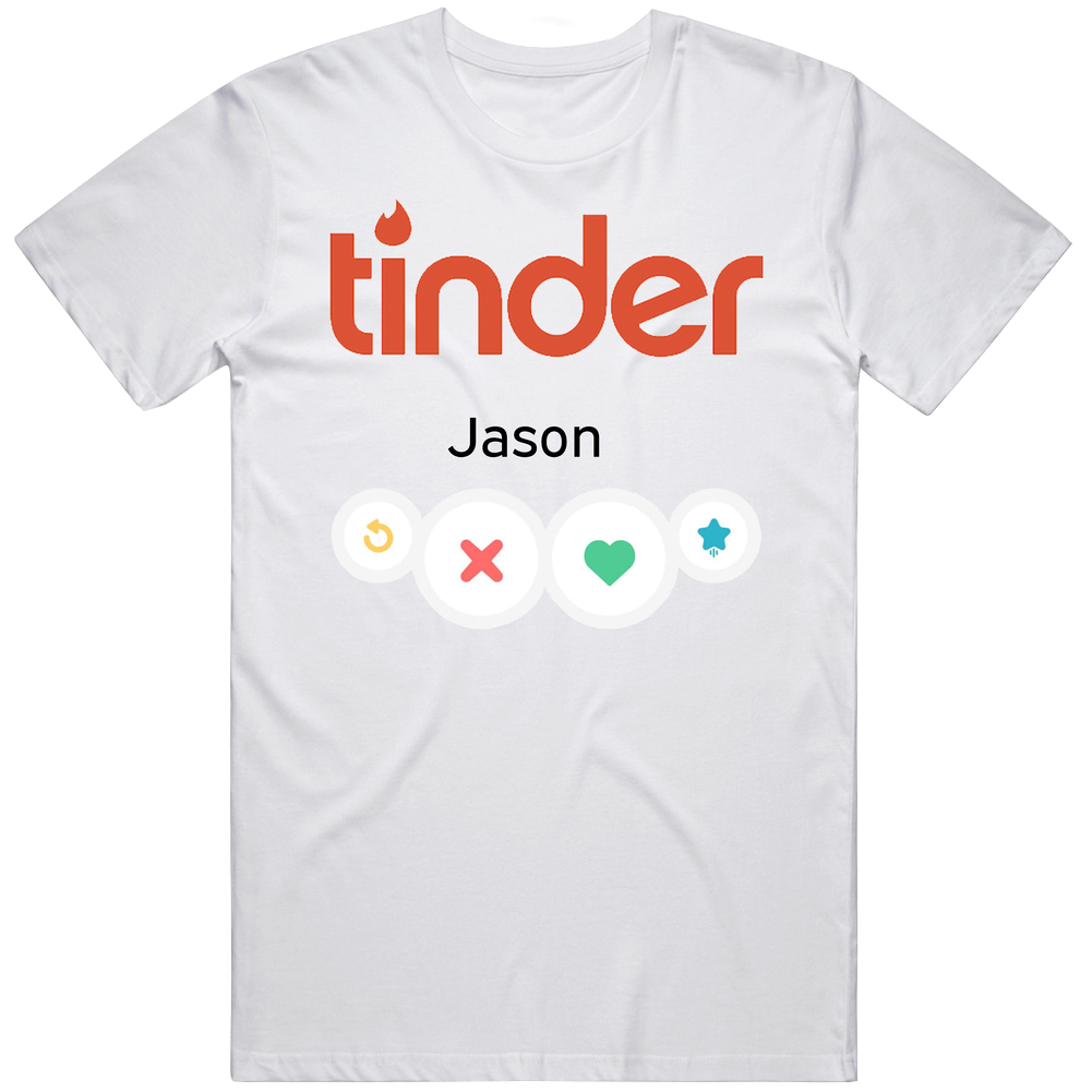 Tinder Customizable Dating App Retro T Shirt