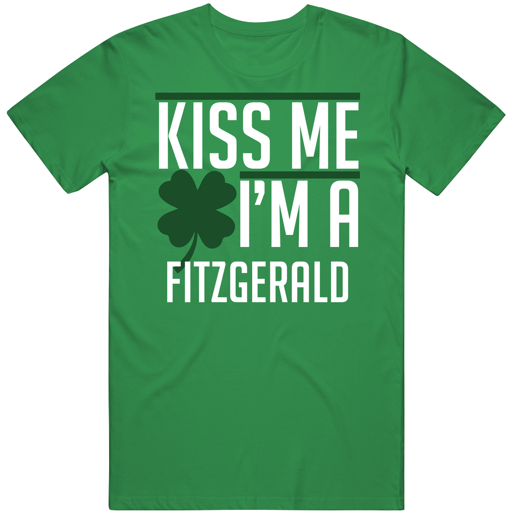 Kiss Me I'm A Fitzgerald St Patricks Day Drinking Retro T Shirt Kiss Me I'm A Fitzgerald St Patricks Day Drinking Retro T Shirt