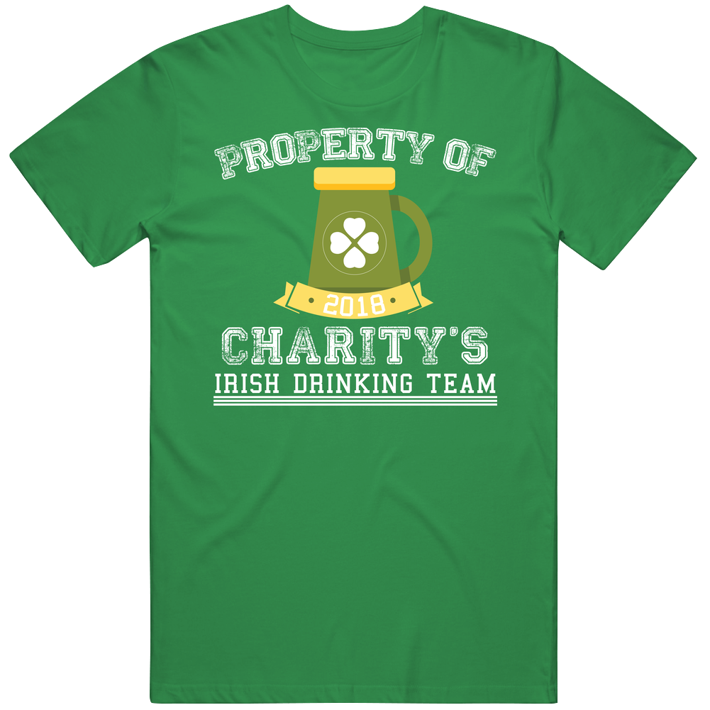 Property Of Charity's Irish Drinking Team St Patricks Day Beer Retro T Shirt