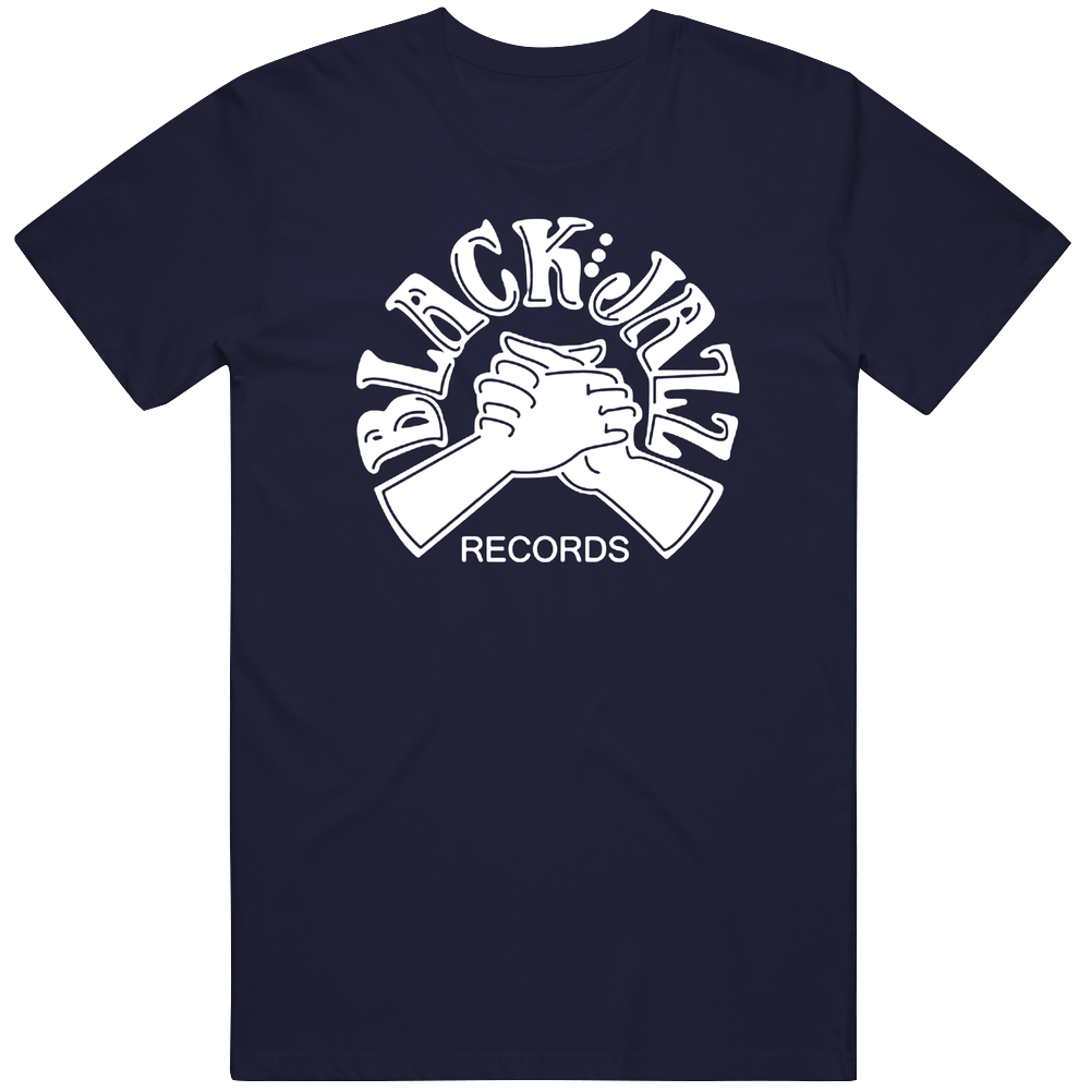 New Vintage Black Jazz Records Soul Music Navy Retro T Shirt New Vintage Black Jazz Records Soul Music Navy Retro T Shirt
