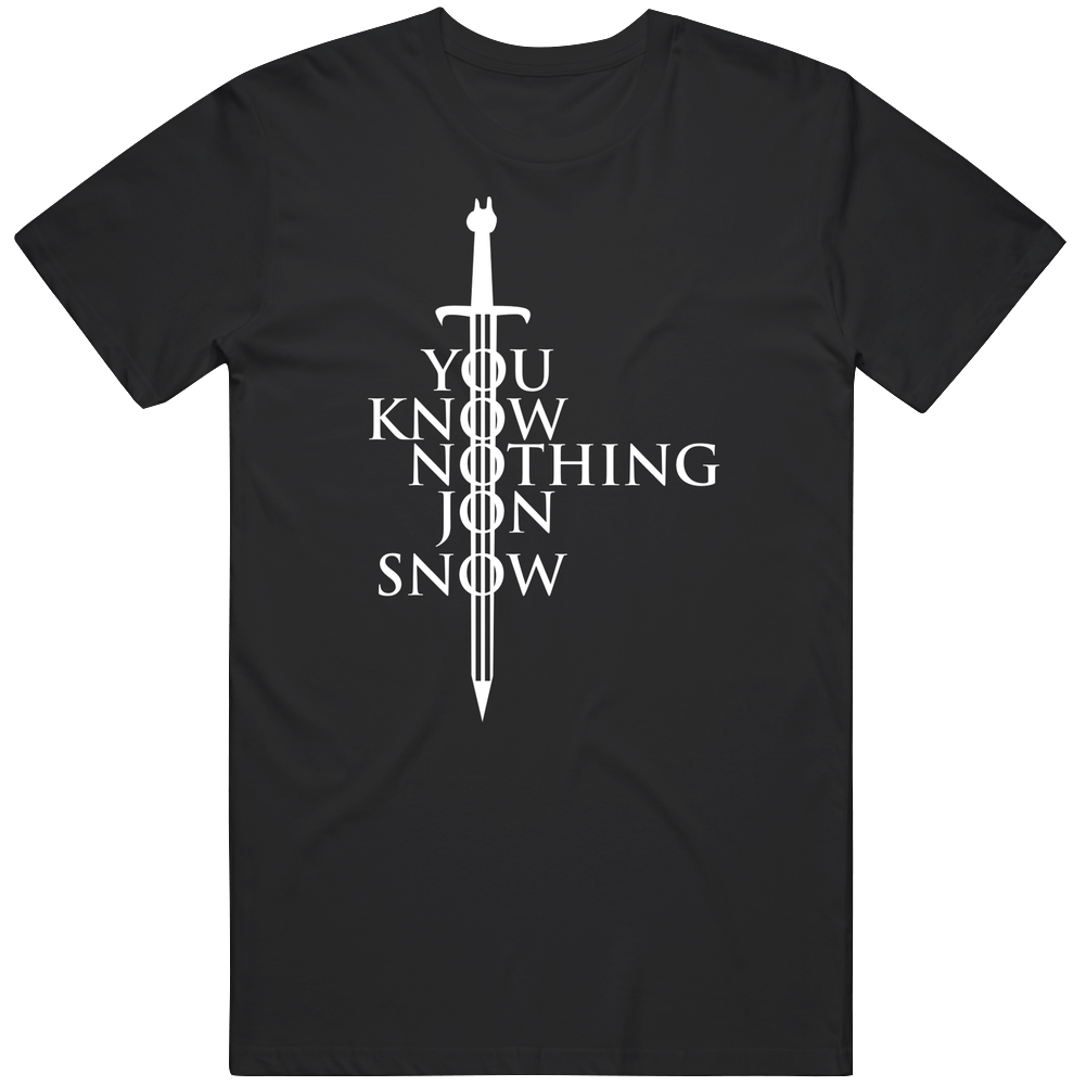 You Know Nothing Jon Snow Retro T Shirt You Know Nothing Jon Snow Retro T Shirt