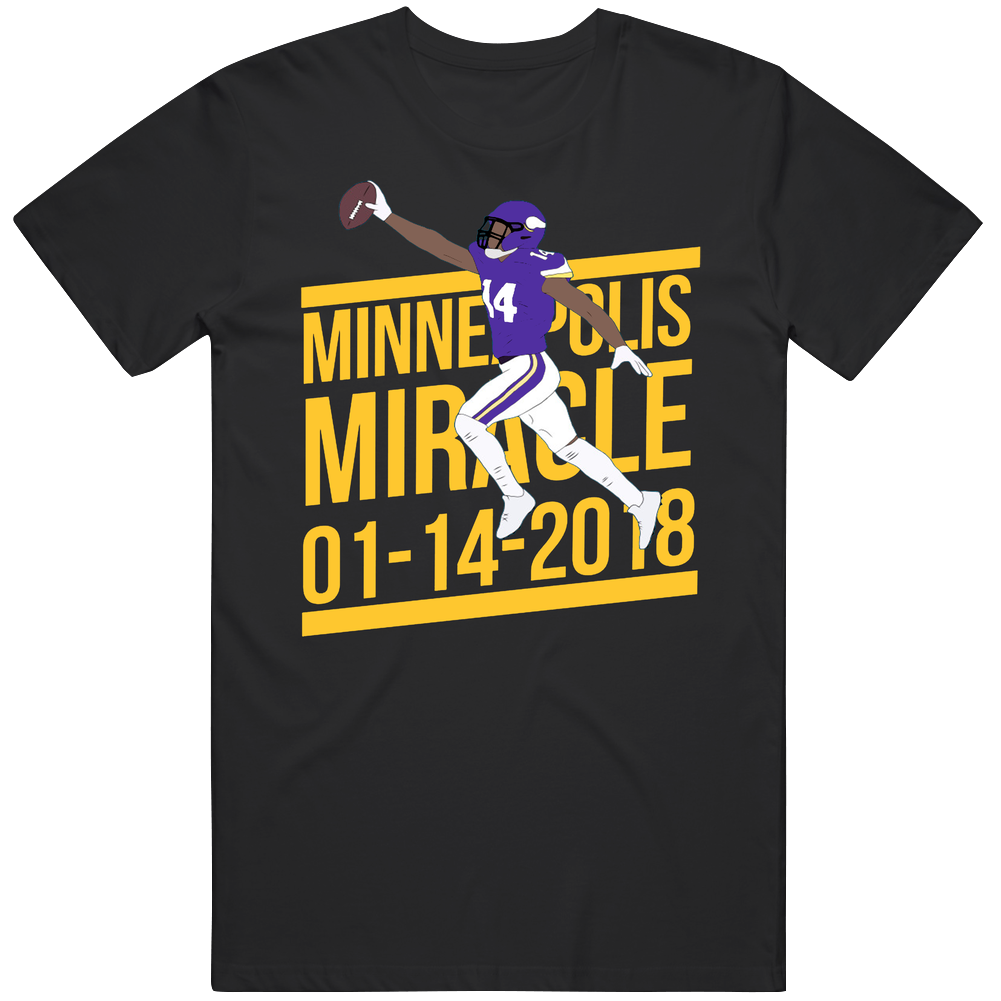 Stefon Diggs Minneapolis Miracle 2018 Retro T Shirt Stefon Diggs Minneapolis Miracle 2018 Retro T Shirt
