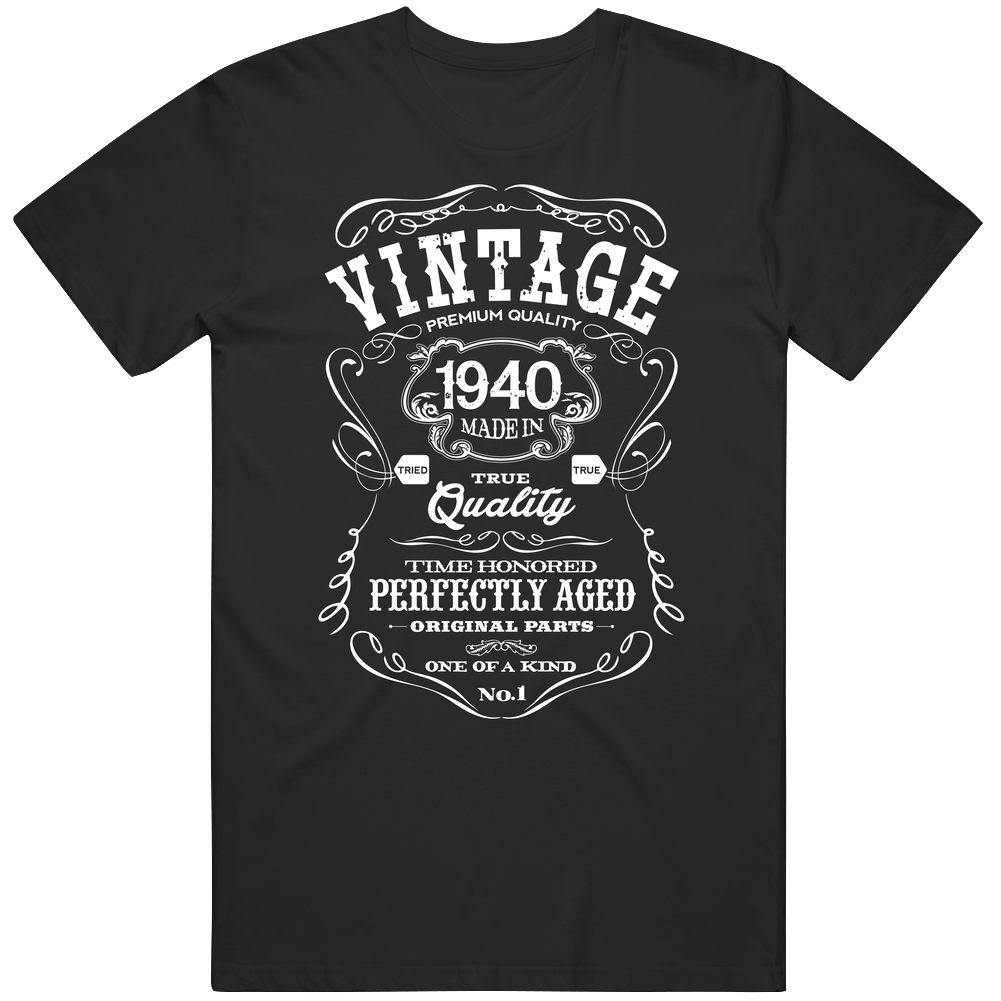 1940 Vintage First Design Retro T Shirt 1940 Vintage First Design Retro T Shirt