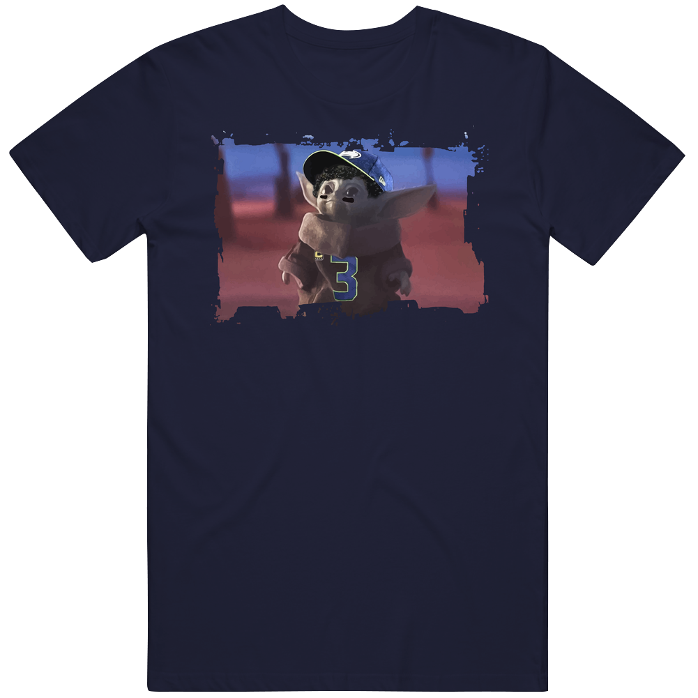 Baby Yoda Russell Wilson Seattle Football Christmas Gift Retro T Shirt Baby Yoda Russell Wilson Seattle Football Christmas Gift Retro T Shirt