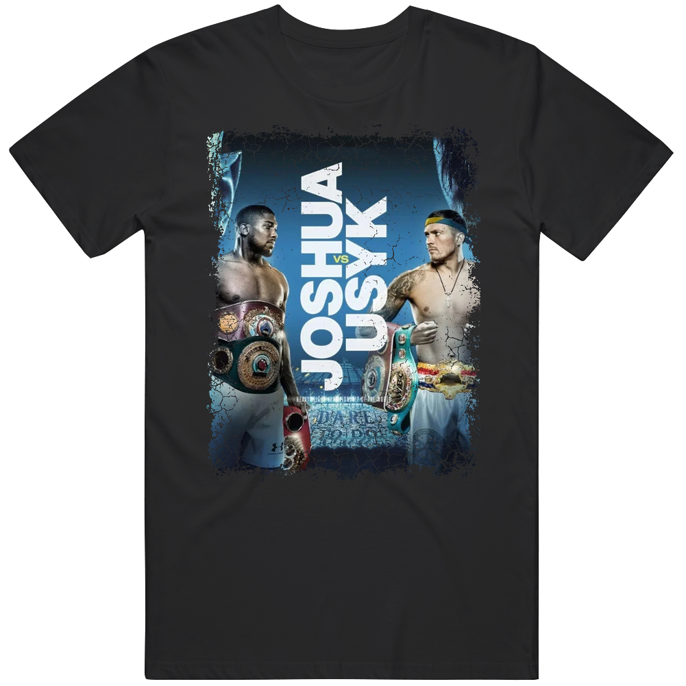 Anthony Joshua Vs Oleksandr Usyk Distressed Fight Retro T Shirt Anthony Joshua Vs Oleksandr Usyk Distressed Fight Retro T Shirt