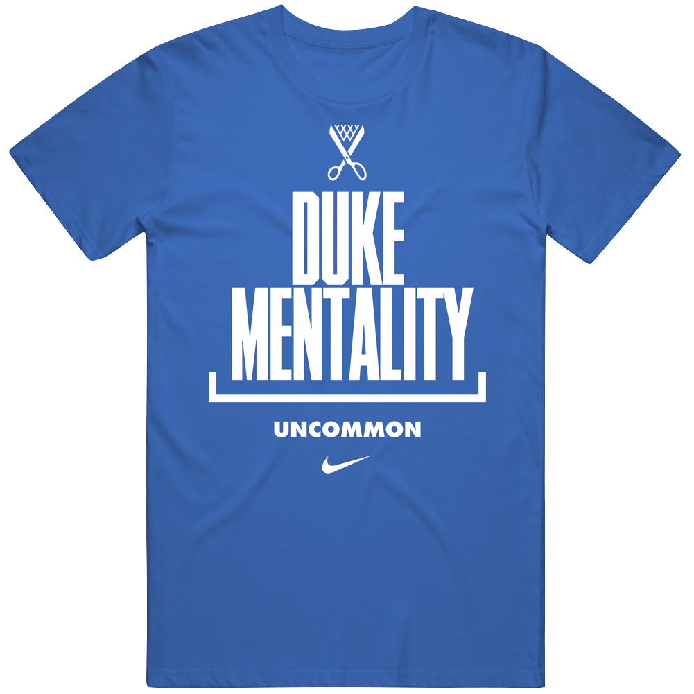 Duke Mentality Uncommon Slogan Retro T Shirt Duke Mentality Uncommon Slogan Retro T Shirt