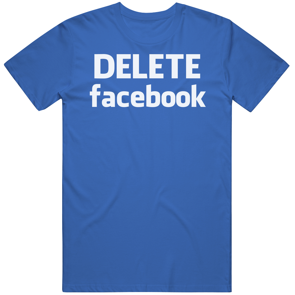 Delete Facebook Social Media Privacy Information Leak Data Breach Retro T Shirt Delete Facebook Social Media Privacy Information Leak Data Breach Retro T Shirt