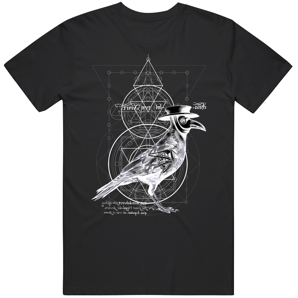 The Plague Raven Black Retro Classic T Shirt The Plague Raven Black Retro Classic T Shirt
