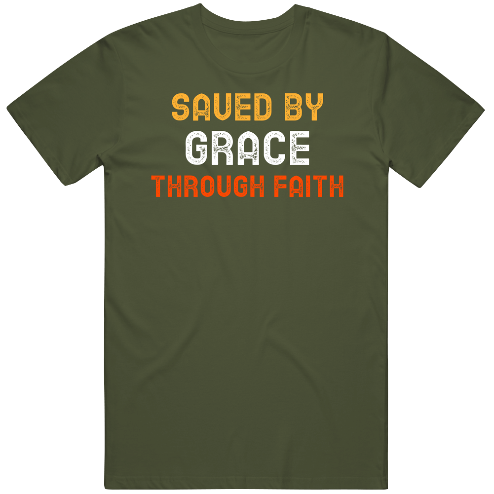 Saved By Grace Christian Retro Classic T Shirt Saved By Grace Christian Retro Classic T Shirt