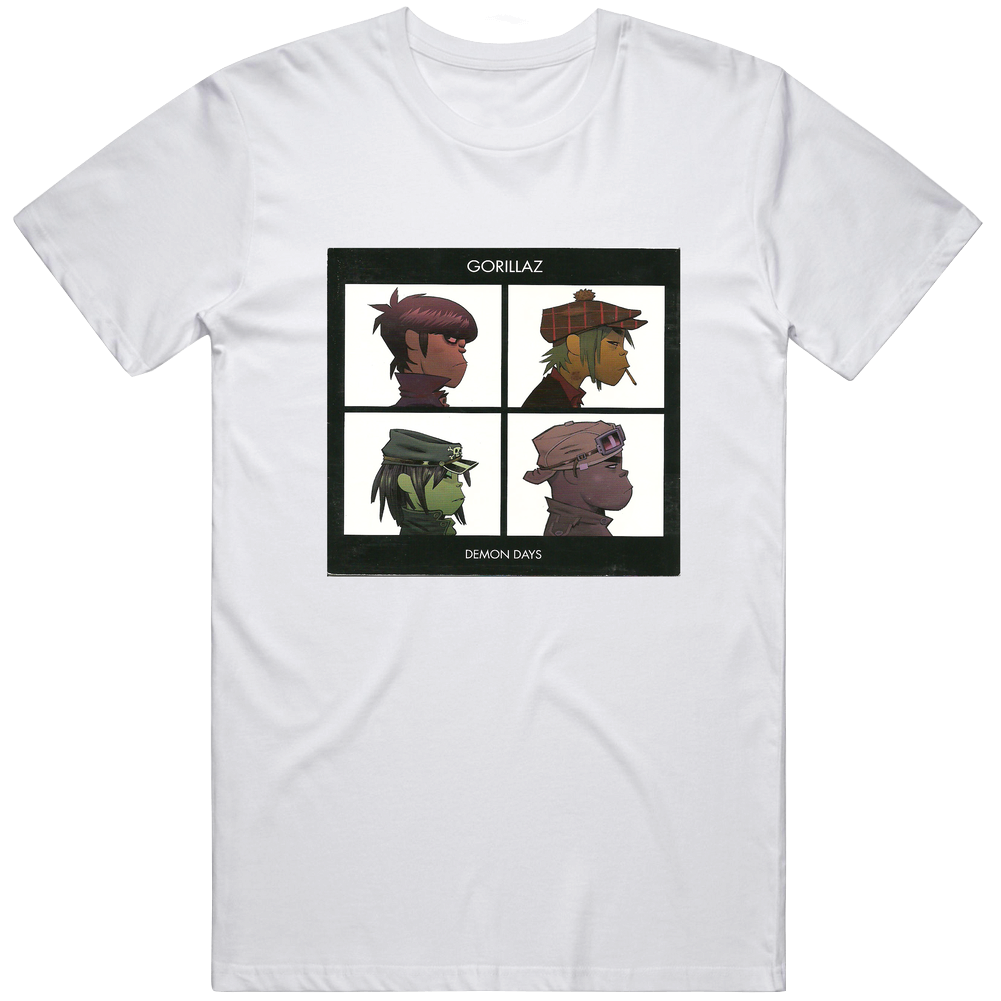 Gorillaz Album Cover Music Classic Retro T Shirt Gorillaz Album Cover Music Classic Retro T Shirt