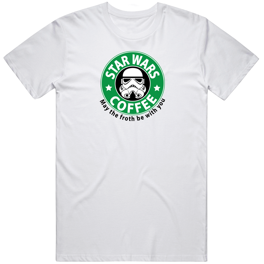 Star Wars Coffee - May The Froth Be With You Classic Retro T Shirt