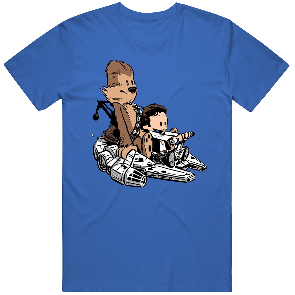 Calvin And Hobbes Hans Parody Star Wars Classic Retro T Shirt