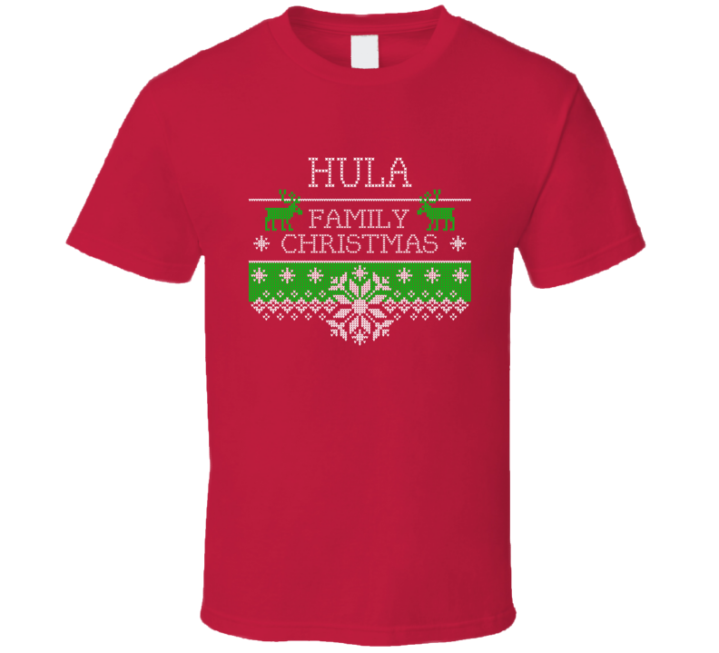Hula Family Christmas Ugly Holiday Sweater T Shirt Hula Family Christmas Ugly Holiday Sweater T Shirt