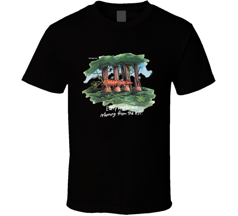 Far Side Comics Early Vegetarians T Shirt Far Side Comics Early Vegetarians T Shirt
