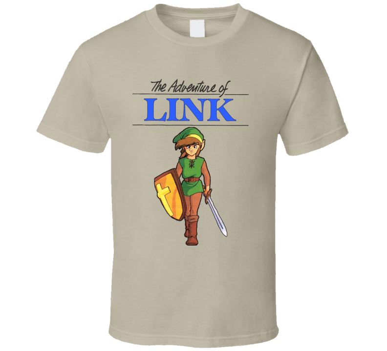 The Adventures Of Link Zelda NES T Shirt The Adventures Of Link Zelda NES T Shirt