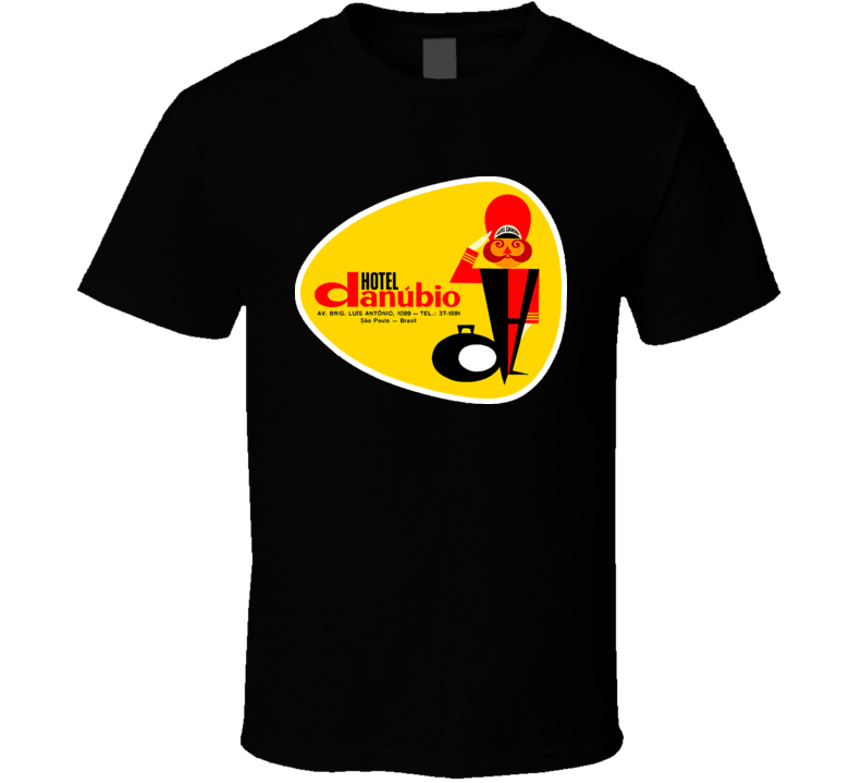 Hotel Danubio Logo Sao Paolo Brazil Retro T Shirt Hotel Danubio Logo Sao Paolo Brazil Retro T Shirt
