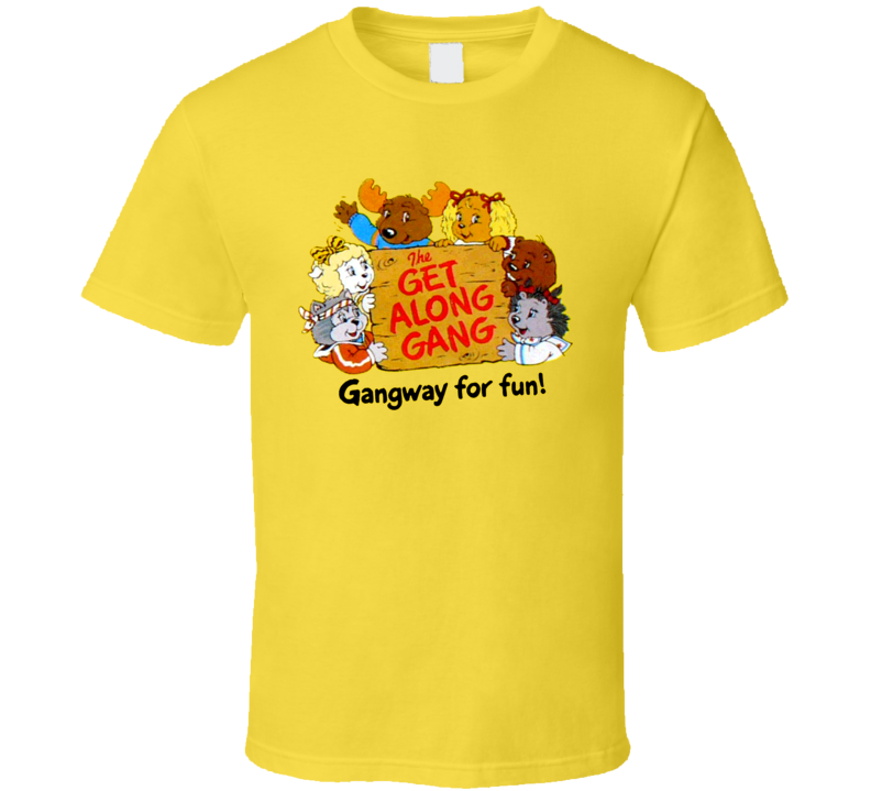 Get Along Gang 80s Cartoon T Shirt Get Along Gang 80s Cartoon T Shirt