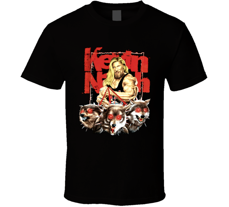 Kevin Nash Wolfpack WCW Wrestling T Shirt Kevin Nash Wolfpack WCW Wrestling T Shirt