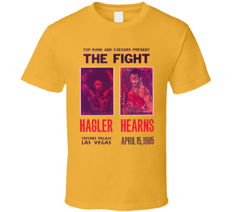 Hearns Vs Hagler Boxing Poster T Shirt Hearns Vs Hagler Boxing Poster T Shirt