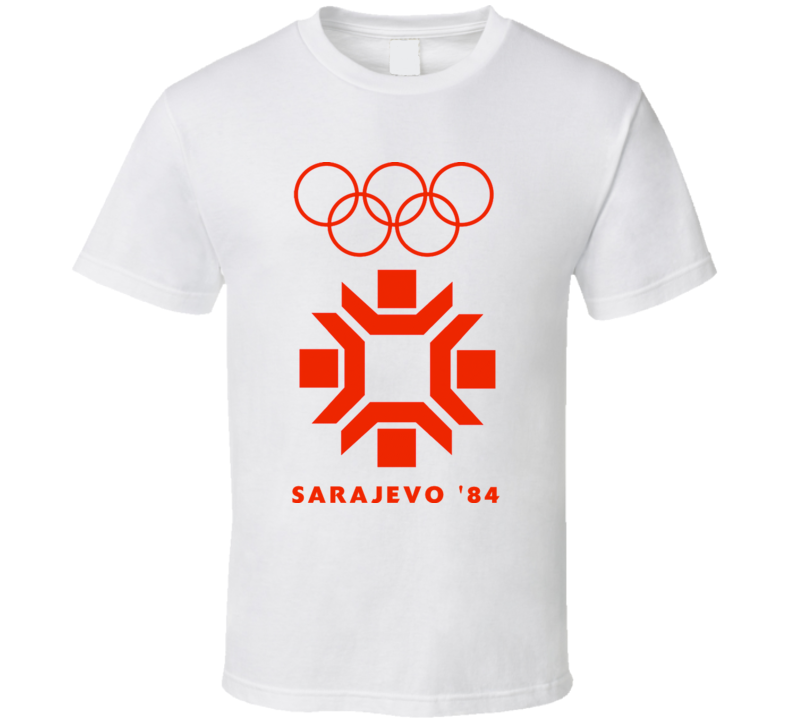 Sarajevo 1984 Winter Olympics T Shirt Sarajevo 1984 Winter Olympics T Shirt