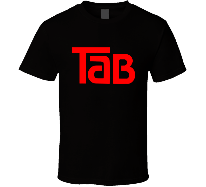 Tab Cola Retro 80's Soft Drink Black T Shirt Tab Cola Retro 80's Soft Drink Black T Shirt