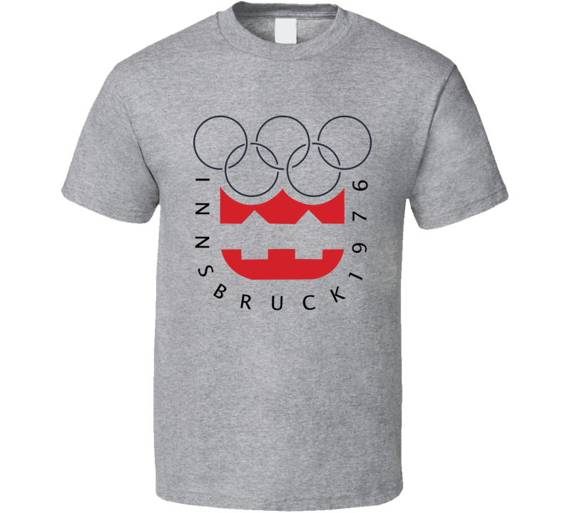 Innsbruck 1976 Winter Olympics Logo T Shirt Innsbruck 1976 Winter Olympics Logo T Shirt