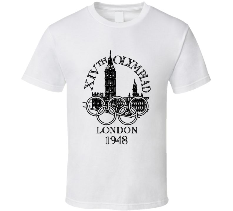 London 1948 Summer Olympics Logo T Shirt London 1948 Summer Olympics Logo T Shirt