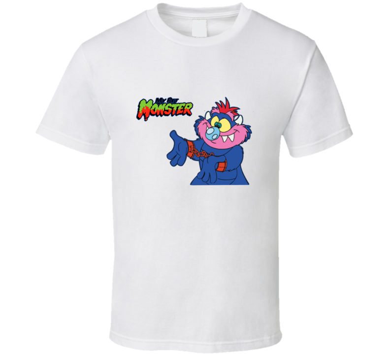 My Pet Monster Retro Cartoon T Shirt - White My Pet Monster Retro Cartoon T Shirt - White