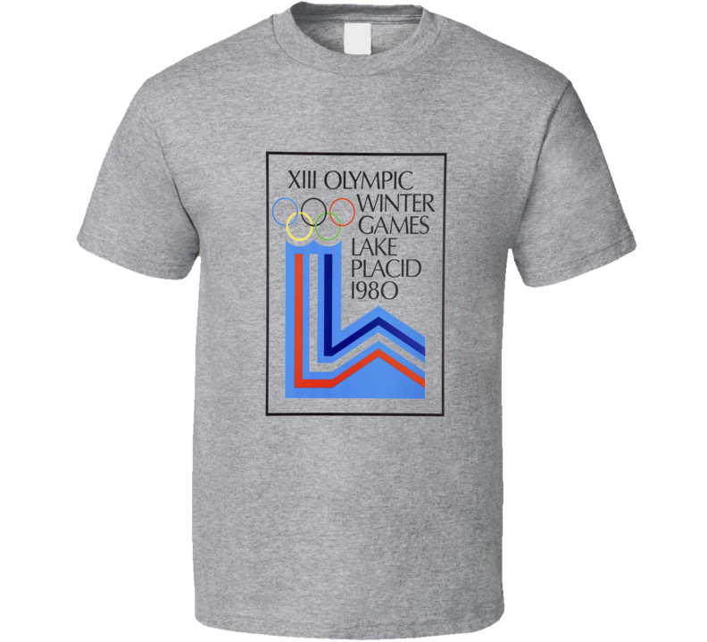 Lake Placid 1980 Winter Olympics Logo T Shirt Lake Placid 1980 Winter Olympics Logo T Shirt