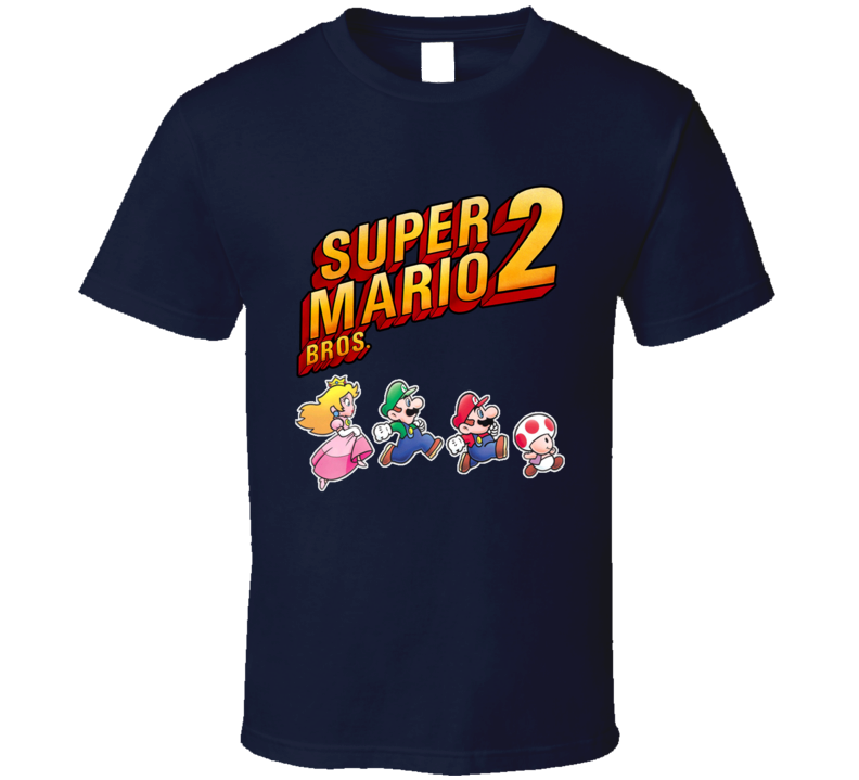 Super Mario Bros. 2 Video Game Characters T Shirt Super Mario Bros. 2 Video Game Characters T Shirt
