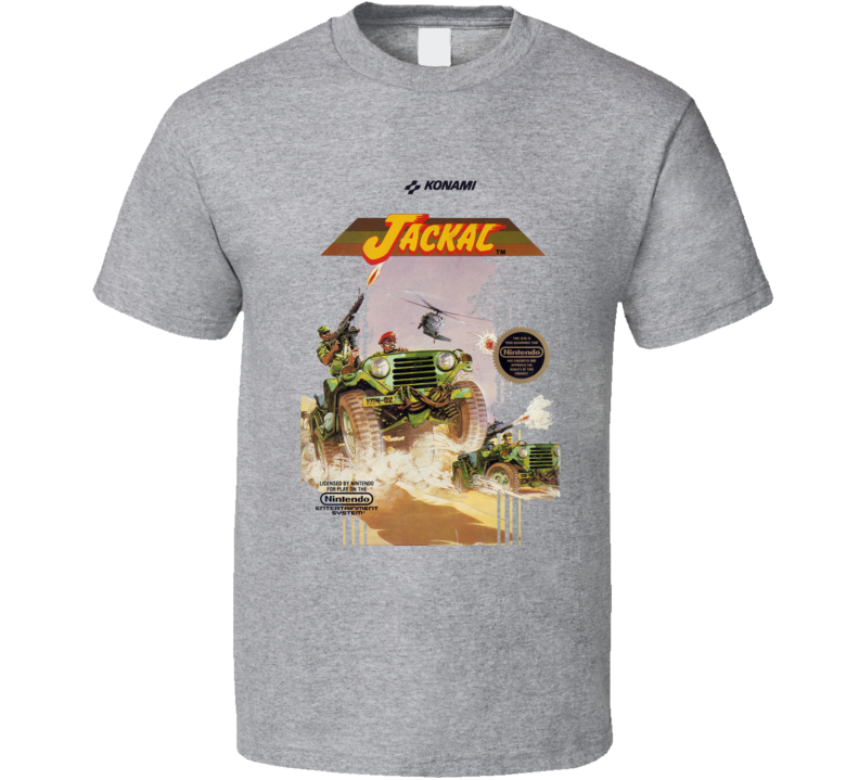Jackal Nes Box Art Video Game T Shirt Jackal Nes Box Art Video Game T Shirt