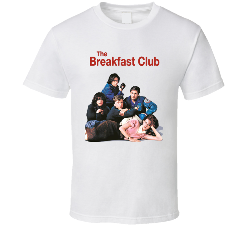 The Breakfast Club Classic Retro 80's Movie T Shirt The Breakfast Club Classic Retro 80's Movie T Shirt
