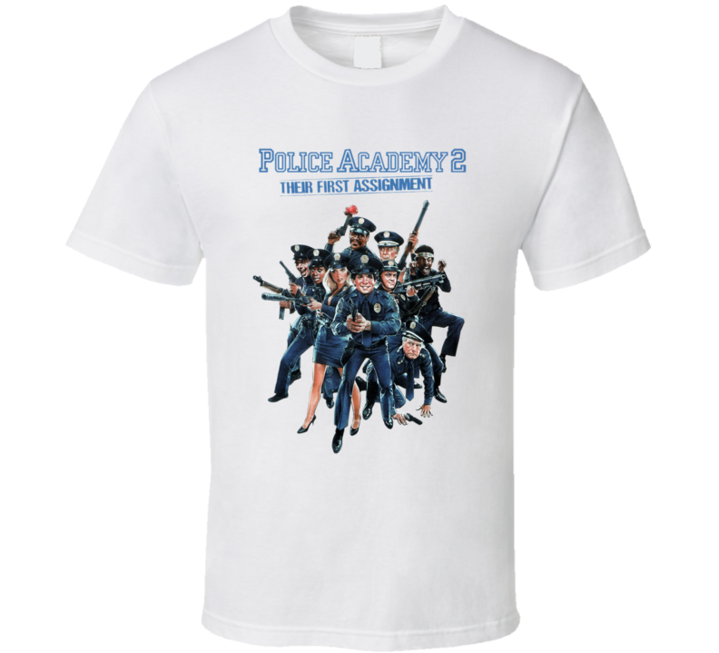 Police Academy 2 80's Retro Funny Movie T Shirt Police Academy 2 80's Retro Funny Movie T Shirt